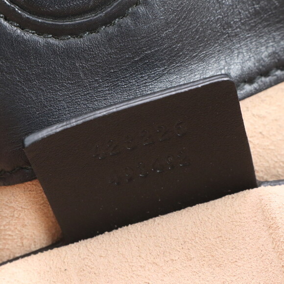 Gucci Guccissima 428226 Leather Handbag Tote Black Brand Women's - Picture 9 of 9